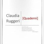 Claudia Ruggeri - Quaderni
